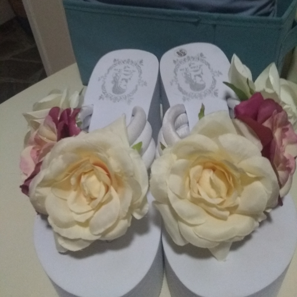 💐SUPER HIGH UNIQUE FLORAL PLATFORMS NWOB